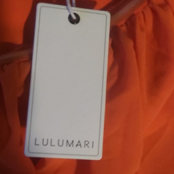 NWT Lulumari L orange strapless mini dress - Picture 6 of 8